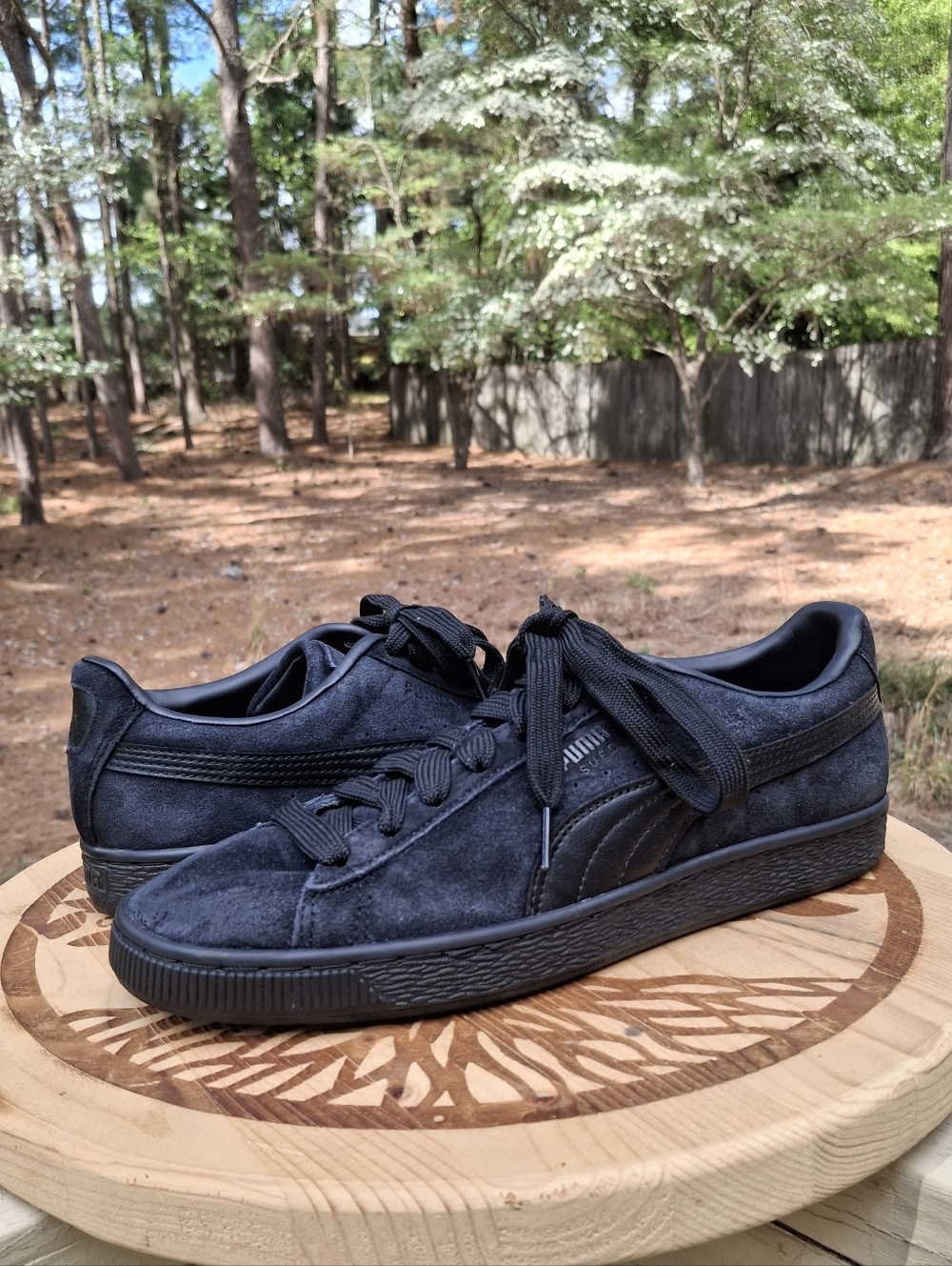 Men’s Puma Navy Suede Sneakers Classic Low Top Lace-Up Casual Shoes Size 8.5 - Picture 10 of 10